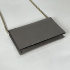 Gucci Wallet Interlocking Chain 2-Way Leather Gray Shoulder Bag — view 2