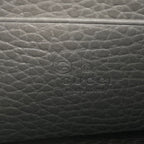 Gucci Wallet Interlocking Chain 2-Way Leather Gray Shoulder Bag — view 8