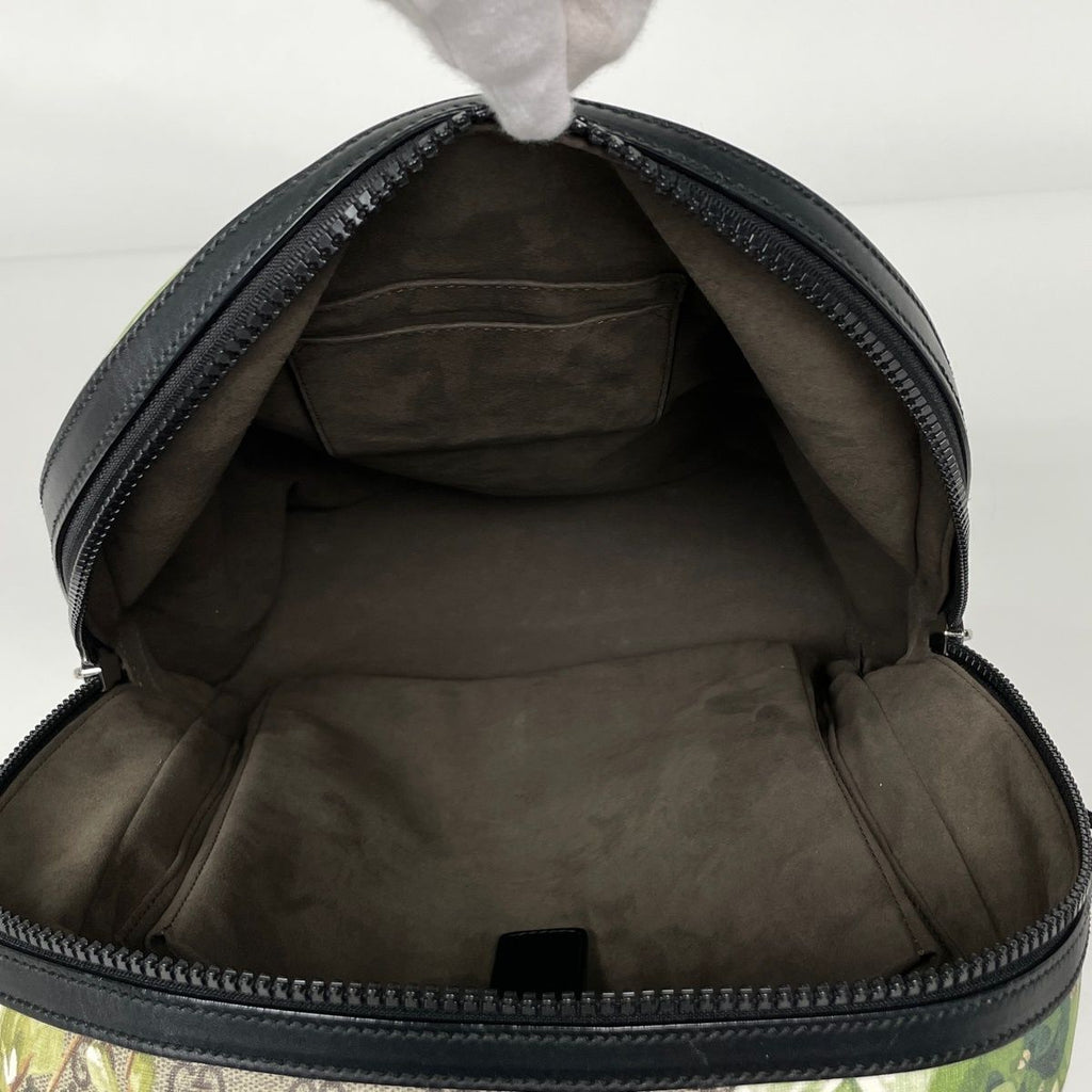 Gucci Backpack GG Blue Mus Flower Supreme Beige Black — view 8