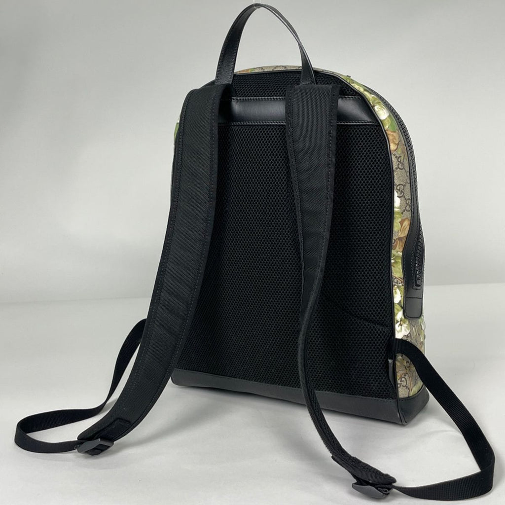 Gucci Backpack GG Blue Mus Flower Supreme Beige Black — view 2