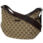 Gucci Shoulder Bag GG Pattern Canvas Beige Brown