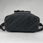 Dior Backpack Oblique Jacquard Trotter Canvas Black — view 3