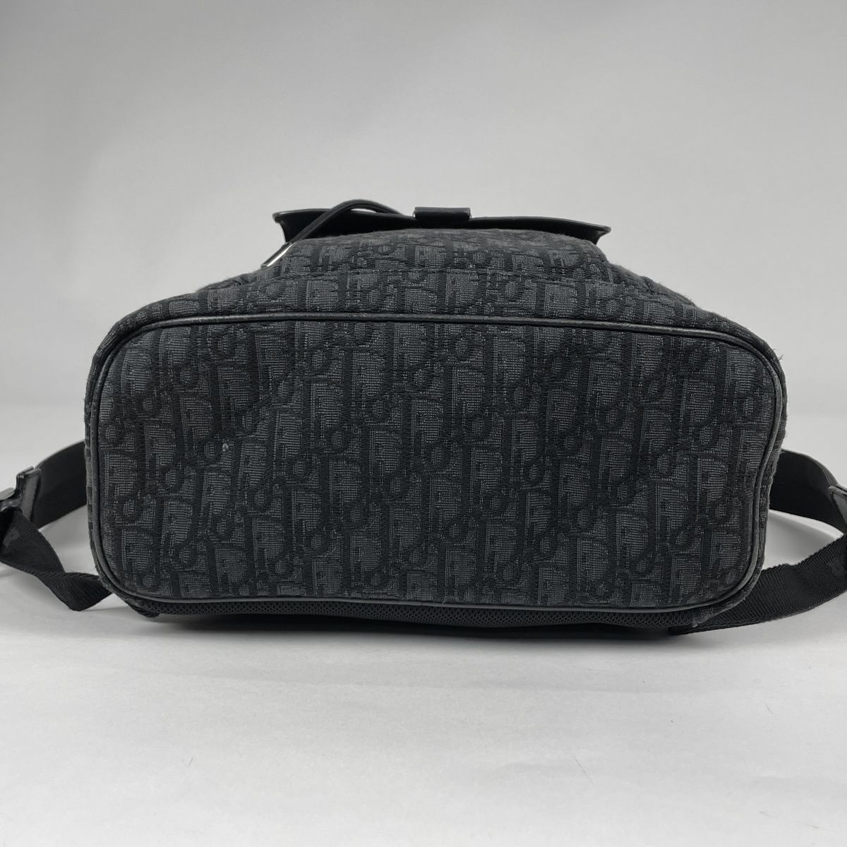 Dior Backpack Oblique Jacquard Trotter Canvas Black — view 3