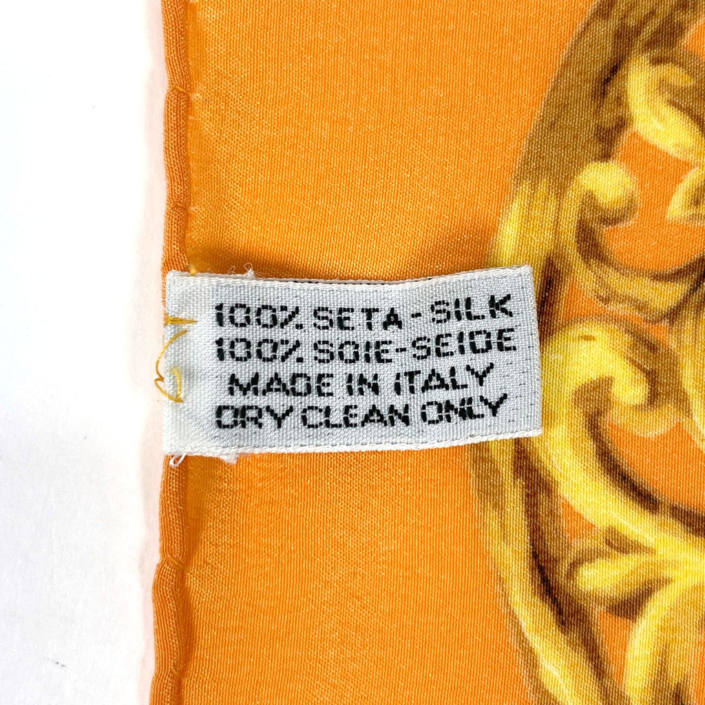 Chanel Scarf CC Logo Bijou Pattern Silk Yellow Multicolor — view 2