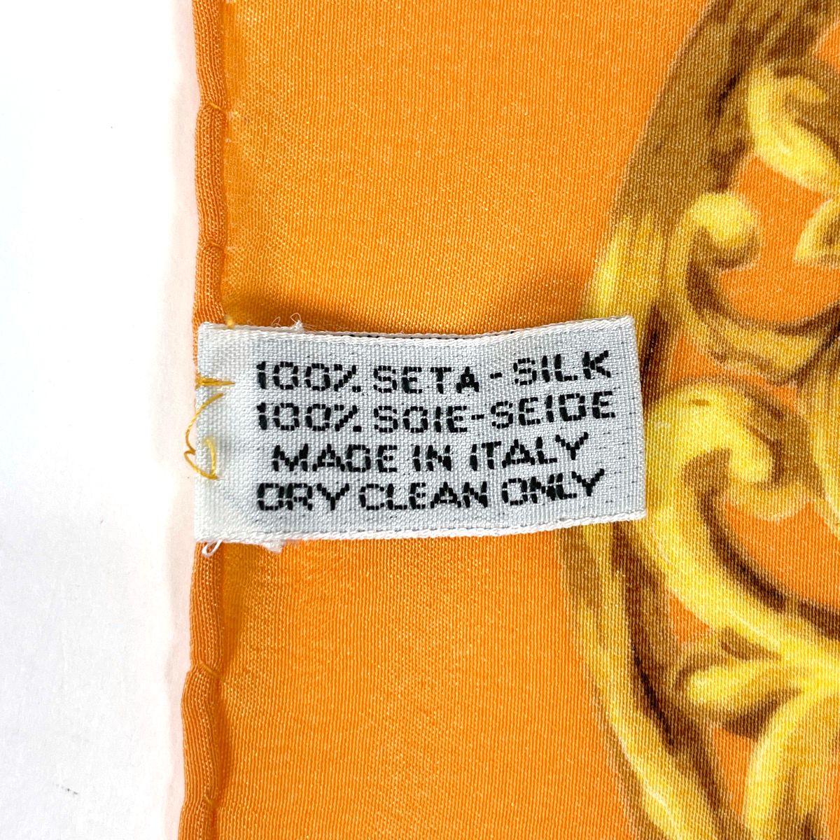 Chanel Scarf CC Logo Bijou Pattern Silk Yellow Multicolor — view 2