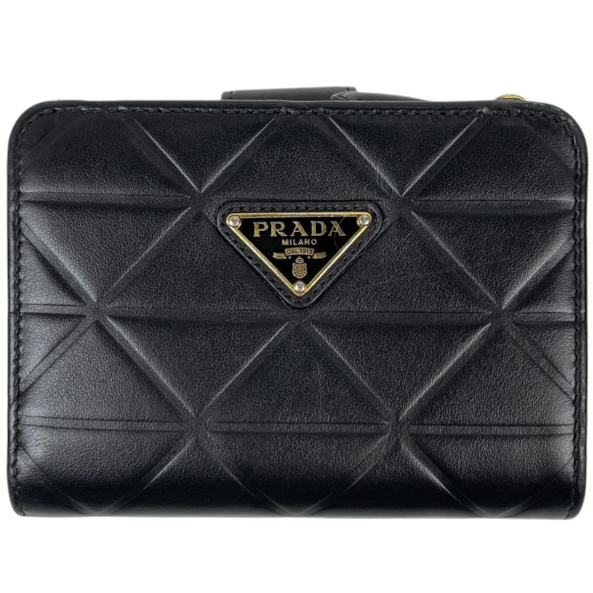 Prada Bifold Wallet Leather Nero