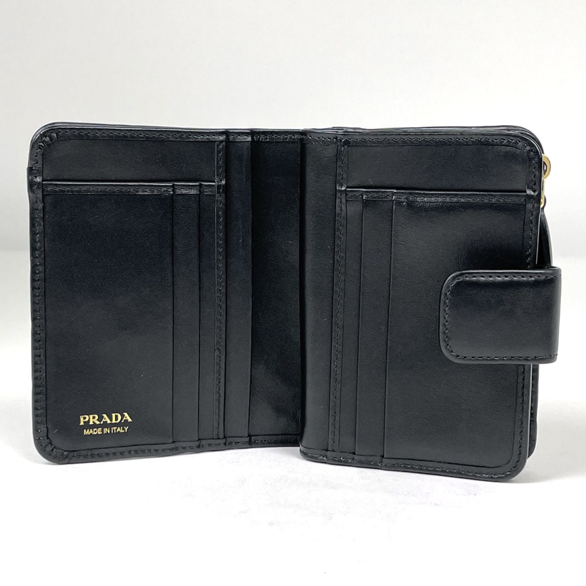 Prada Bifold Wallet Leather Nero — view 7