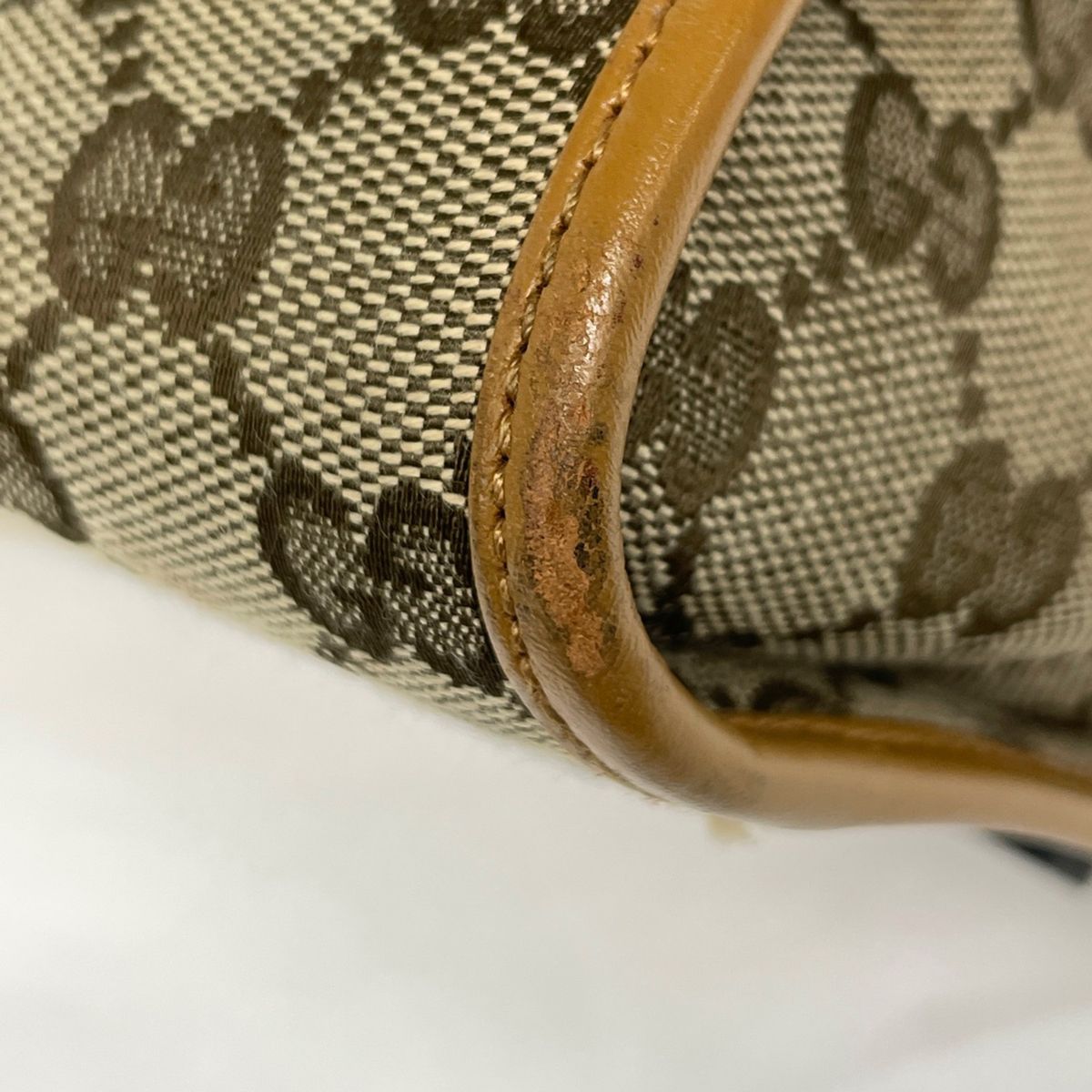 Gucci Shoulder Bag Jackie Line GG Pattern Canvas Beige Brown — view 3