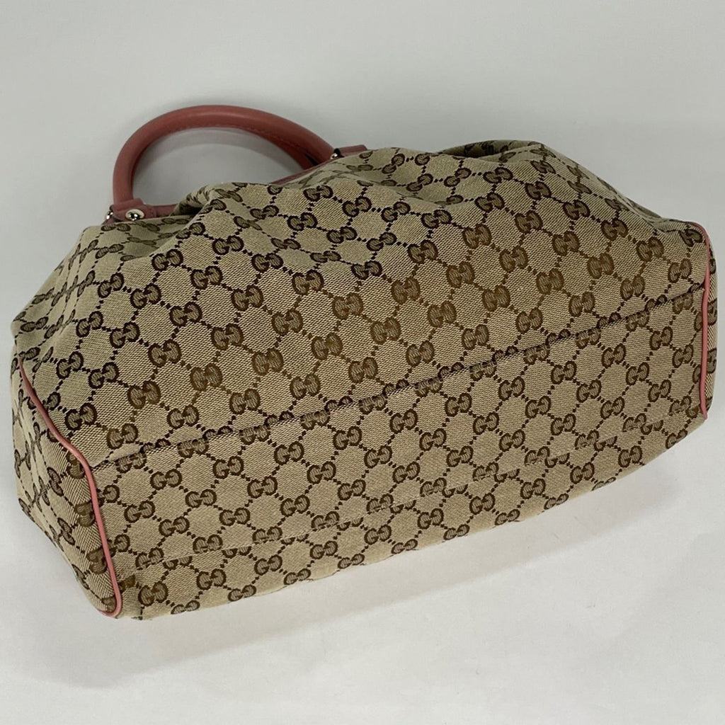 Gucci Handbag Sookie GG Pattern Canvas Beige Pink — view 2