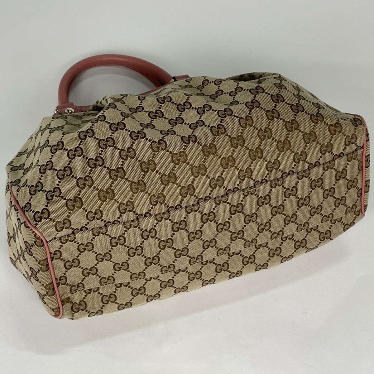 Gucci Handbag Sookie GG Pattern Canvas Beige Pink — view 2