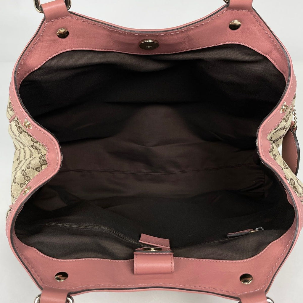 Gucci Handbag Sookie GG Pattern Canvas Beige Pink — view 6