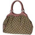 Gucci Handbag Sookie GG Pattern Canvas Beige Pink