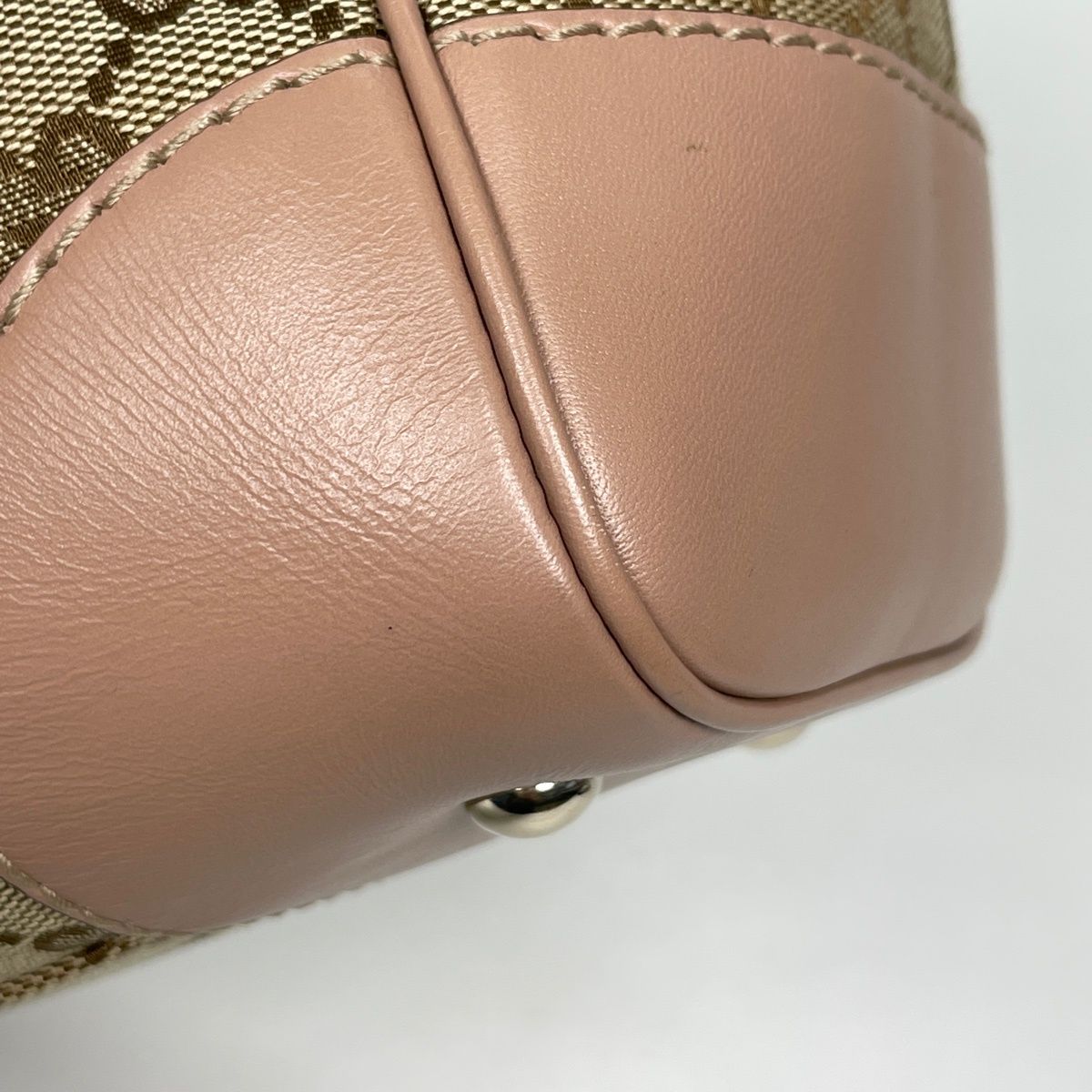 Gucci Handbag GG Pattern Mayfair Ribbon Canvas Beige Pink — view 3
