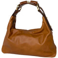 Gucci Shoulder Bag Horsebit Leather Brown