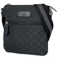 Gucci Shoulder Bag GG Pattern Web Nylon Black