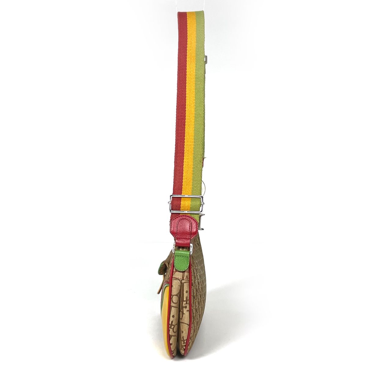 Dior Shoulder Bag Rasta Trotter Pattern Canvas Brown Multicolor — view 2