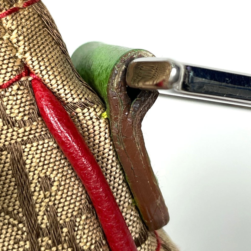 Dior Shoulder Bag Rasta Trotter Pattern Canvas Brown Multicolor — view 7