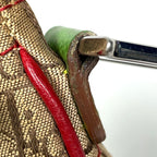 Dior Shoulder Bag Rasta Trotter Pattern Canvas Brown Multicolor — view 7