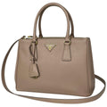 Prada Galleria Bag Handbag 2-Way Saffiano Leather Beige
