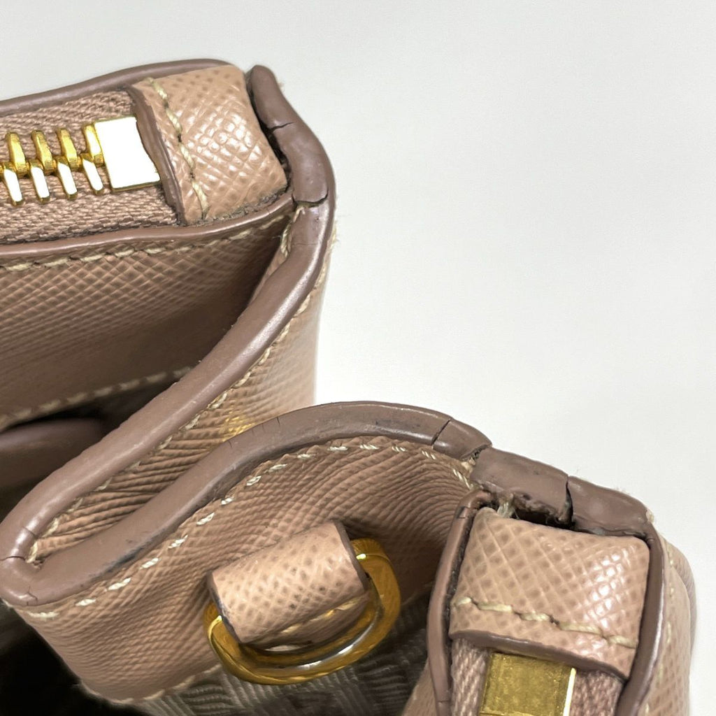 Prada Galleria Bag Handbag 2-Way Saffiano Leather Beige — view 5
