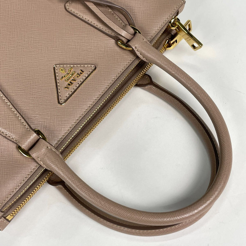 Prada Galleria Bag Handbag 2-Way Saffiano Leather Beige — view 4