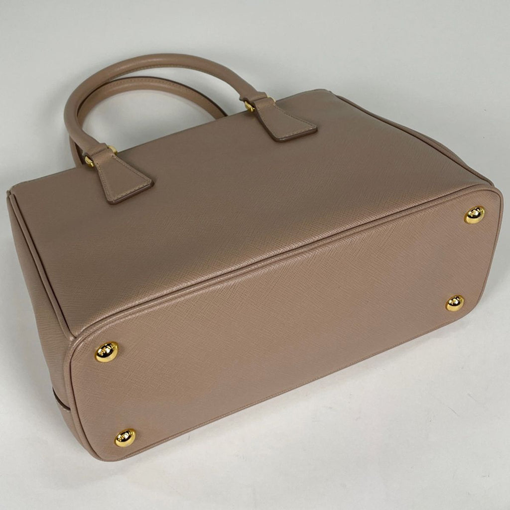 Prada Galleria Bag Handbag 2-Way Saffiano Leather Beige — view 2