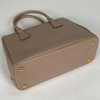 Prada Galleria Bag Handbag 2-Way Saffiano Leather Beige — view 2