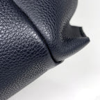 Loewe Tote Bag Flamenco Knot Small Drawstring Anagram Leather Navy — view 3