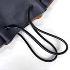 Loewe Tote Bag Flamenco Knot Small Drawstring Anagram Leather Navy — view 4