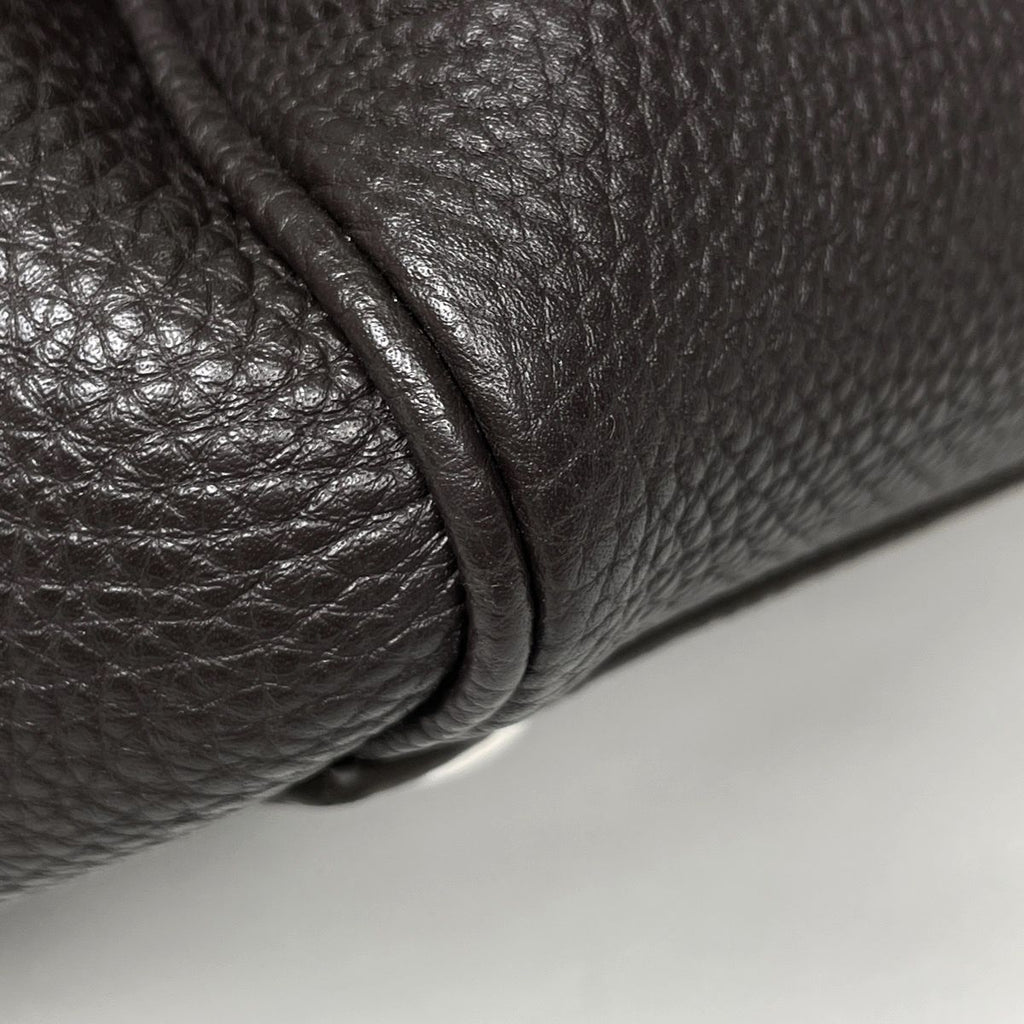 Loewe Handbag Made Tall 2-Way Leather Dark Brown — view 6