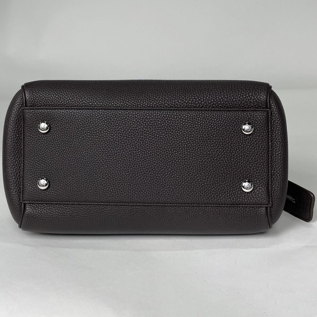 Loewe Handbag Made Tall 2-Way Leather Dark Brown — view 5