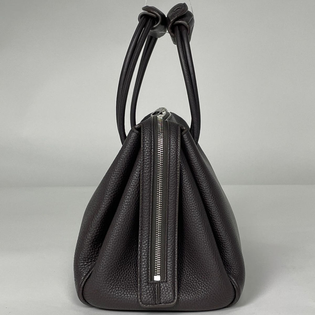 Loewe Handbag Made Tall 2-Way Leather Dark Brown — view 2