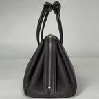 Loewe Handbag Made Tall 2-Way Leather Dark Brown — view 2