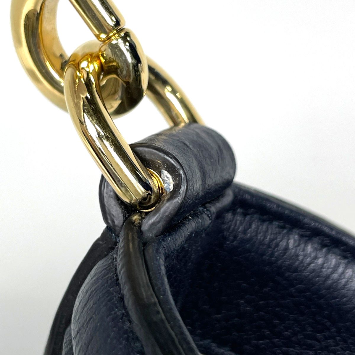 Gucci Handbag GG Pattern 2-Way Leather Blue — view 4