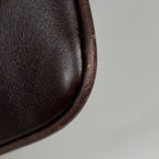 Prada Shoulder Bag Logo Jacquard Canvas Beige Brown — view 3