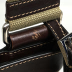 Prada Shoulder Bag Logo Jacquard Canvas Beige Brown — view 4