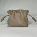 Loewe Flamenco Clutch Mini 2-Way Shoulder Bag Calfskin Beige — view 3