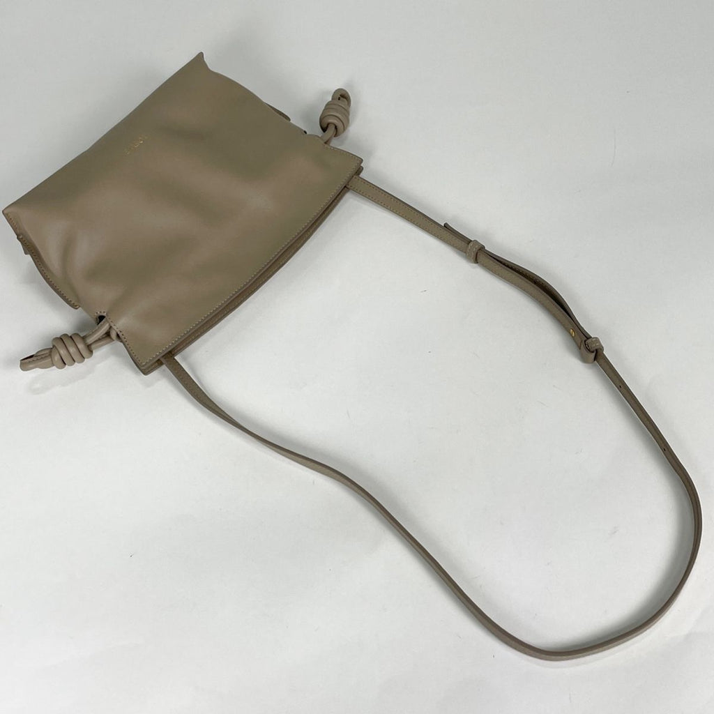 Loewe Flamenco Clutch Mini 2-Way Shoulder Bag Calfskin Beige — view 8