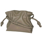 Loewe Flamenco Clutch Mini 2-Way Shoulder Bag Calfskin Beige
