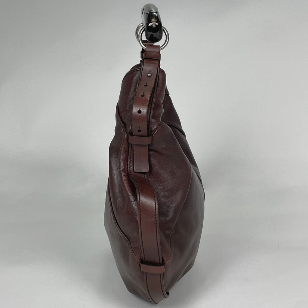 Saint Laurent Shoulder Bag Mombasa Leather Brown — view 4