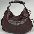 Saint Laurent Shoulder Bag Mombasa Leather Brown — view 3