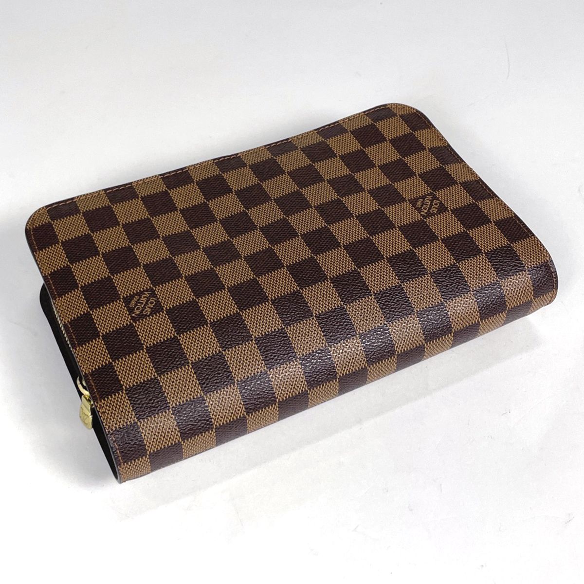 Louis Vuitton Saint Clutch Handle Damier Brown — view 2