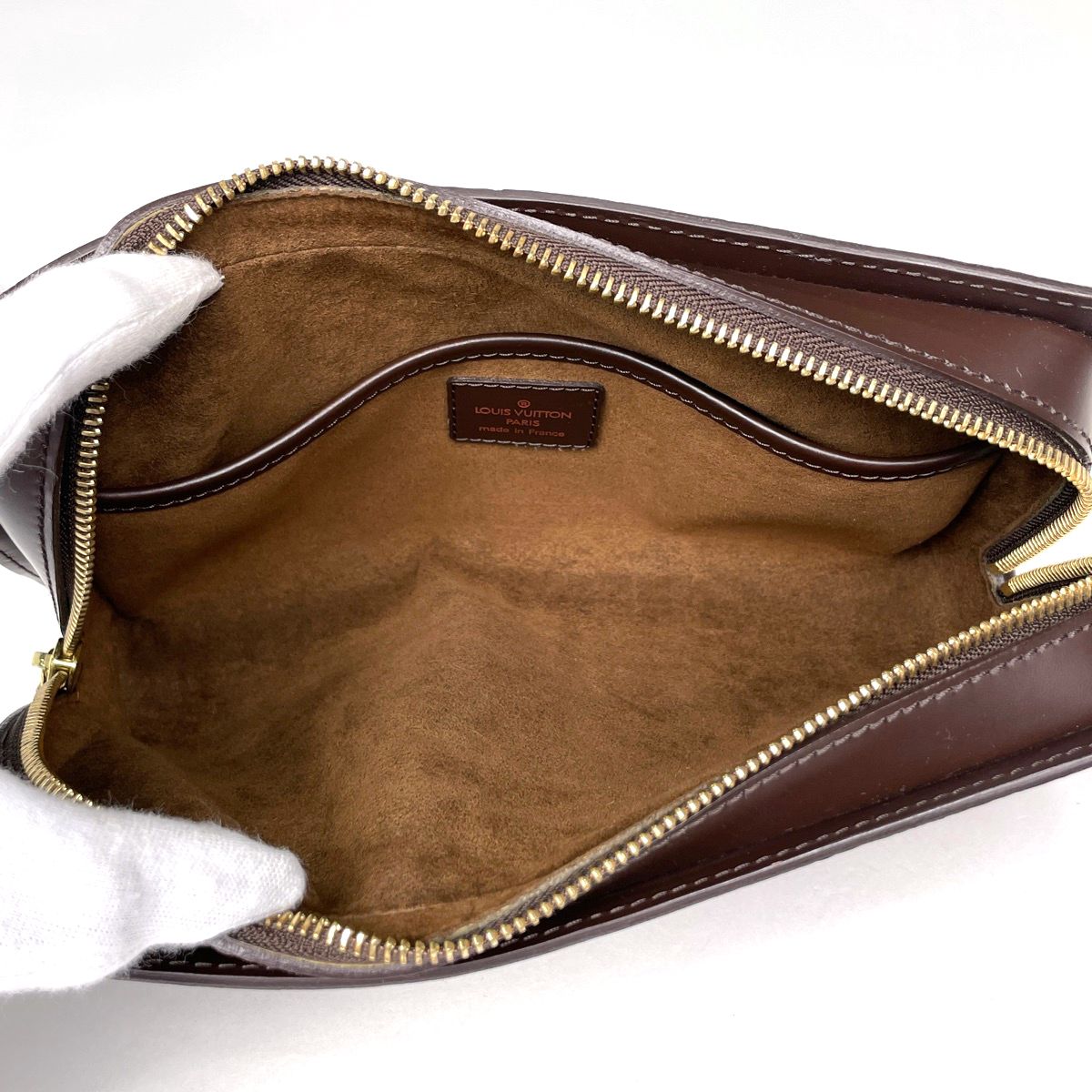 Louis Vuitton Saint Clutch Handle Damier Brown — view 6