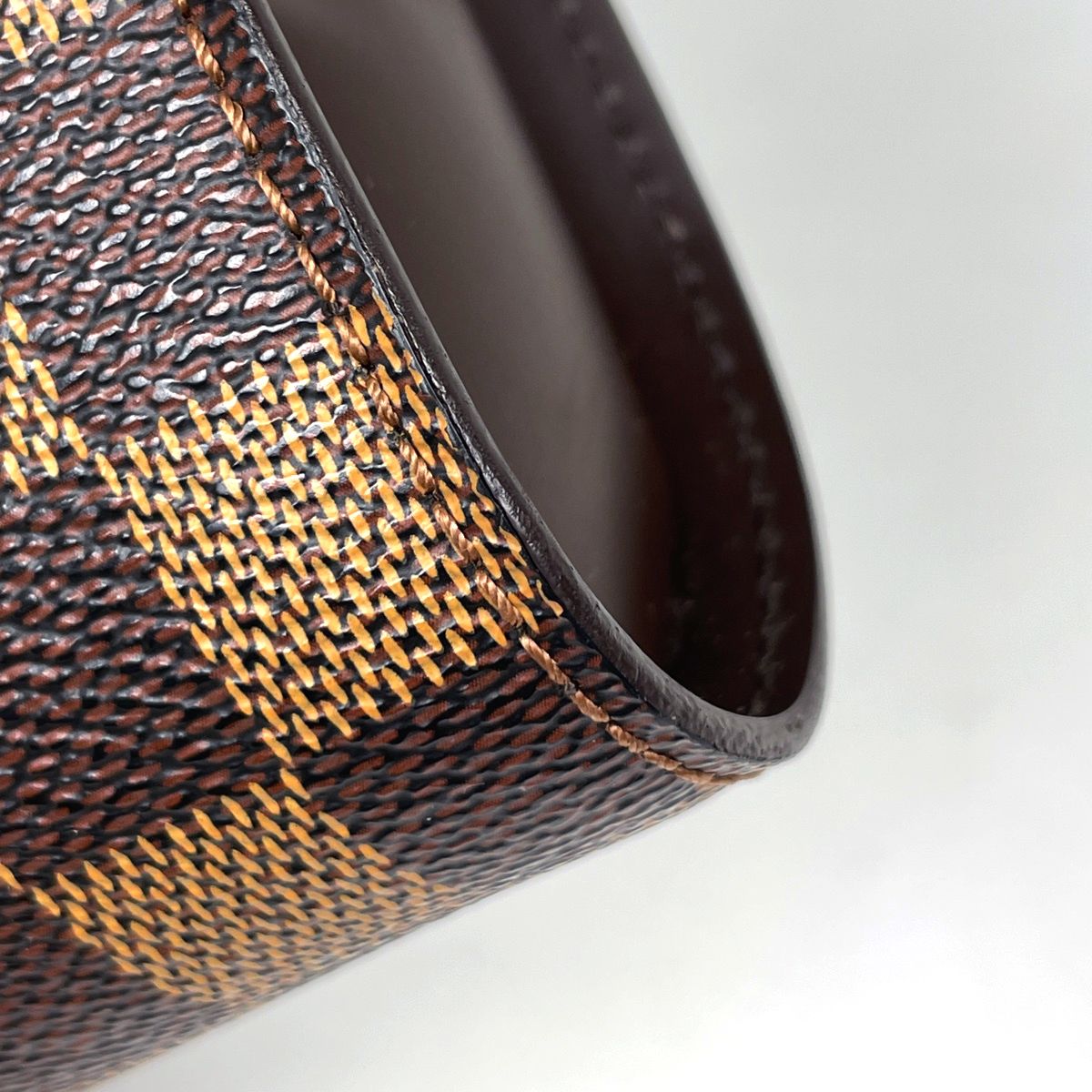 Louis Vuitton Saint Clutch Handle Damier Brown — view 3