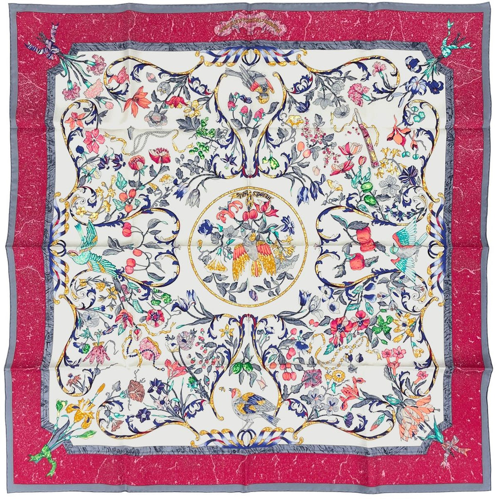 Hermes Carre 90 Pierres D'Orient Et D'Occident Scarf Oriental and Western