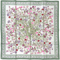 Hermes Carre 90 Oeillets Sauvages Et Autres Caryophyllees Scarf Wild Carnations