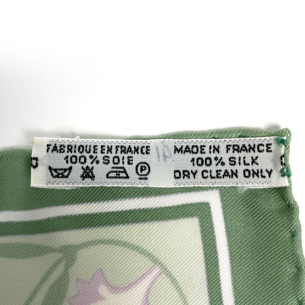 Hermes Carre 90 Oeillets Sauvages Et Autres Caryophyllees Scarf Wild Carnations — view 2