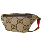 Gucci Belt Bag Jumbo GG Bag Canvas Beige Brown