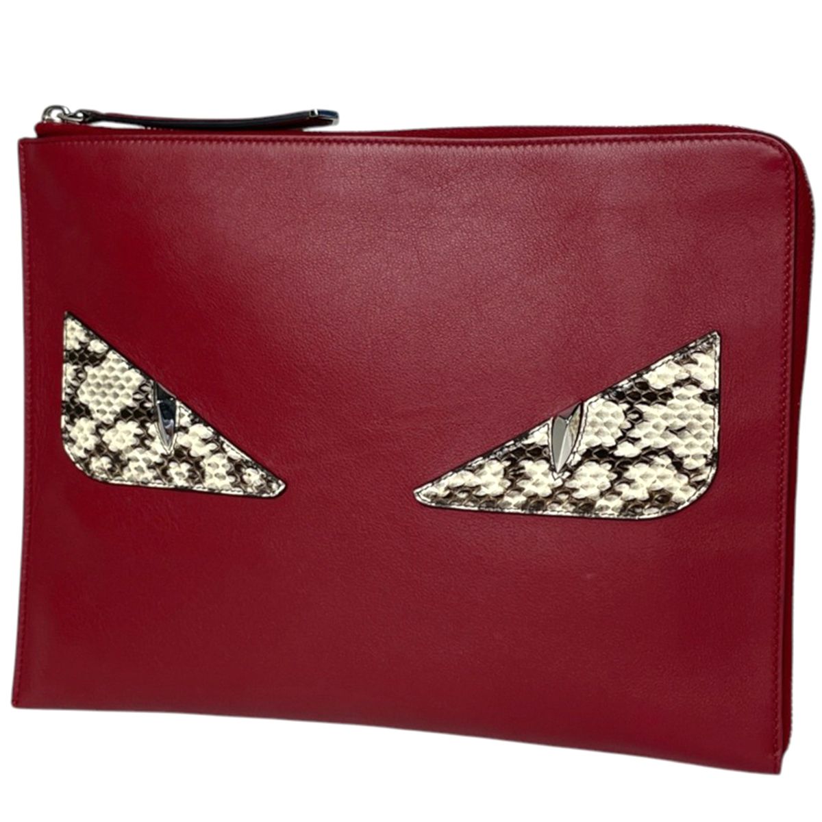 Fendi Clutch Bugs Monster Leather