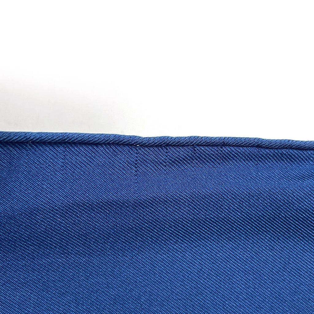 Hermes Carre 90 Grands Fonds Scarf Deep Sea Fish Silk Blue Multicolor — view 3